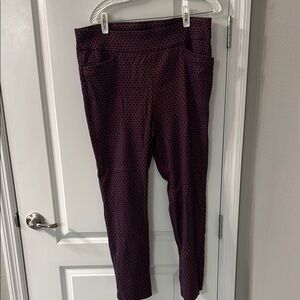 Chicos Purple Patterned Pants